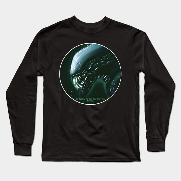 In Space, No One Can Hear You Scream Long Sleeve T-Shirt by RufiDesigns